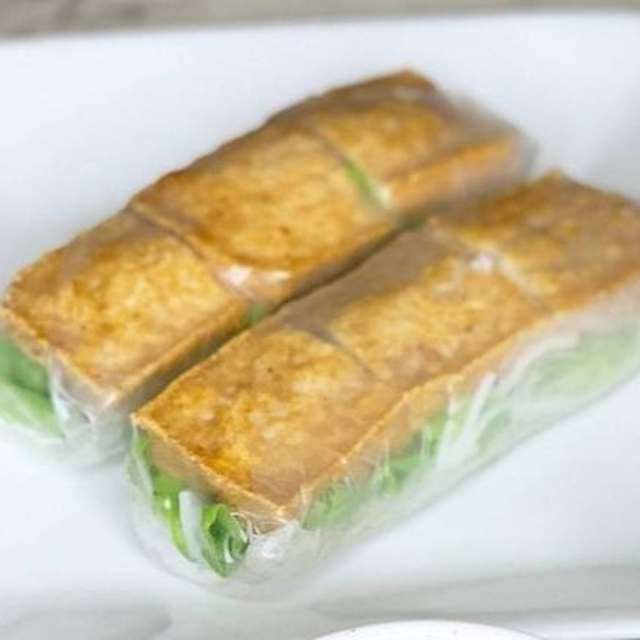 Fried Tofu Vegetarian Spring Rolls (Non-Fried).