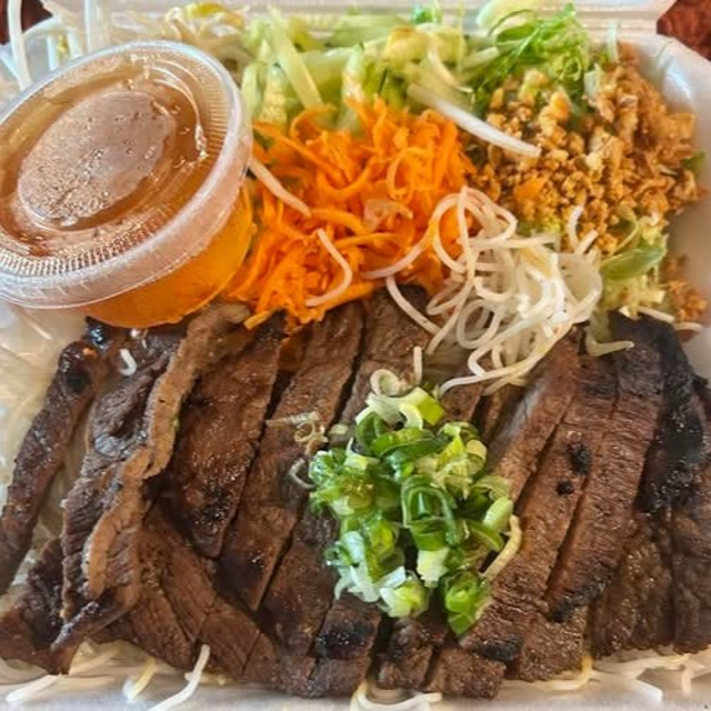 Grilled Beef Vermicelli Noodle Bowl.