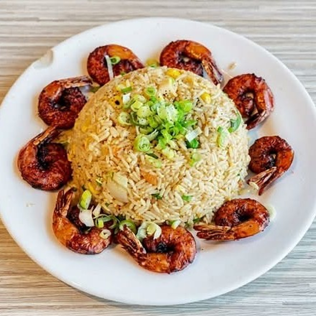 Grilled Shrimp Fried Rice.